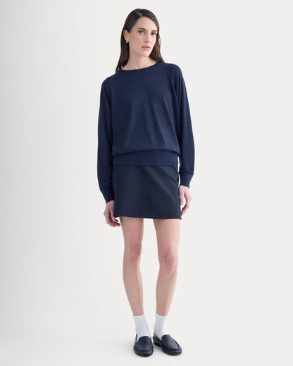Raglan Sweater in Ultrasoft Merino | Rich Navy