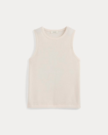 Textured Knit Tank | Bone