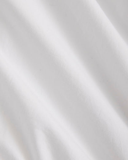 Oversized Cinched Shirt in Ultrasoft Cotton | White