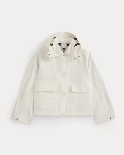 Re:Cycled Nylon Barrel Jacket | Bone