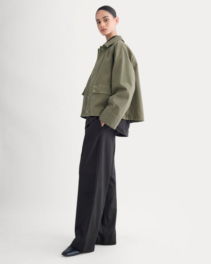 Cropped Denim Jacket | Garment-Dyed Kalamata