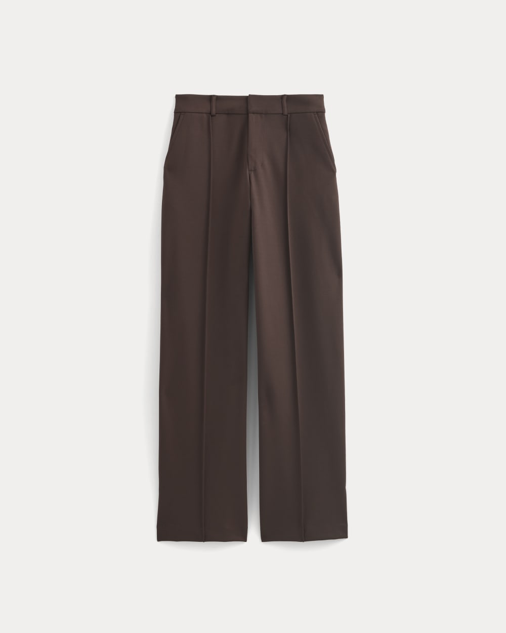 Ponte Wide-Leg Trouser | Dark Chocolate