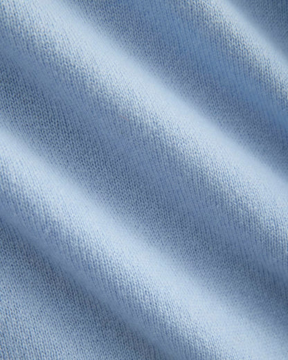Cashmere Slim Crew Sweater | Open Air Blue