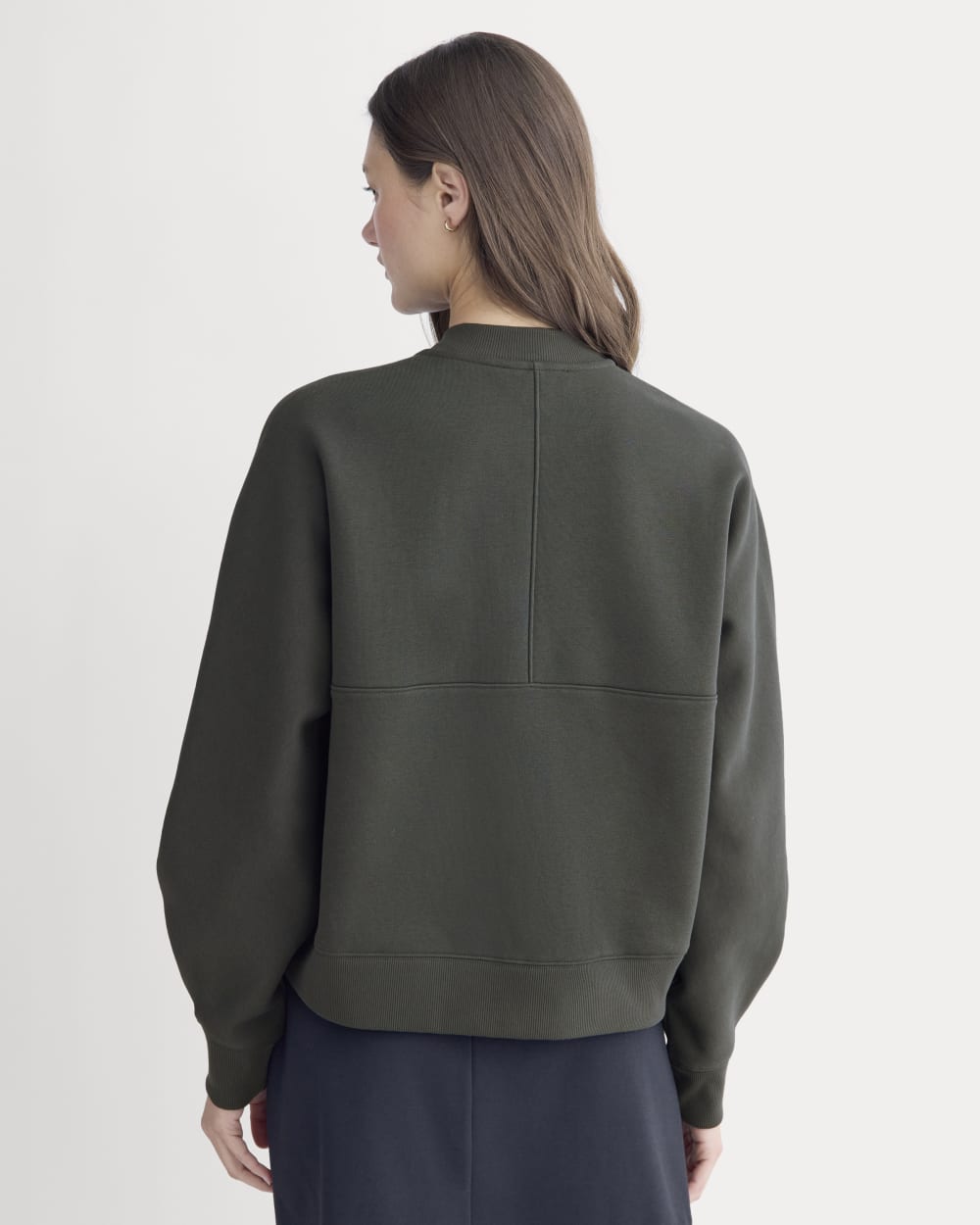 Luxe Fleece Bomber Jacket | Washed Black