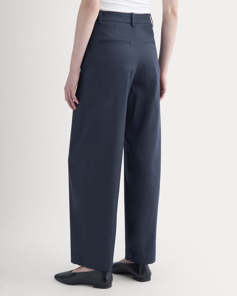 Tailored Drape Balloon Pant | Navy