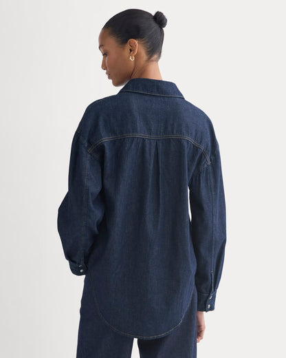 Everlane x Elena Bonvicini Balboa Button-Up Shirt | Deep Bay Indigo
