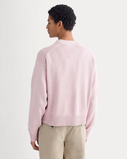 Cropped Cardigan in Everyday Cotton | Burnished Lilac