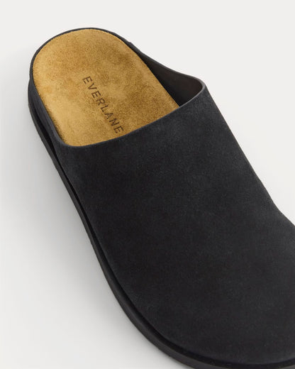 Suede Clog | Black Suede