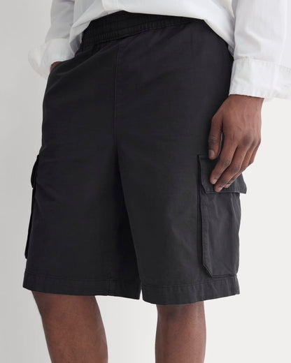 Pull-On Cargo Short | Black