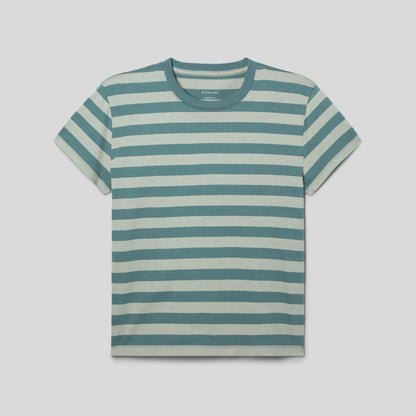 The Box-Cut Tee in Essential Cotton | Green Balsam / Seagrass | No Pocket