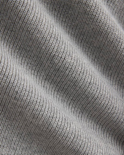 Knit Quarter-Zip Polo | Light Heathered Grey