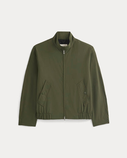 Re:Cycled Nylon Harrington Jacket | Olive Night