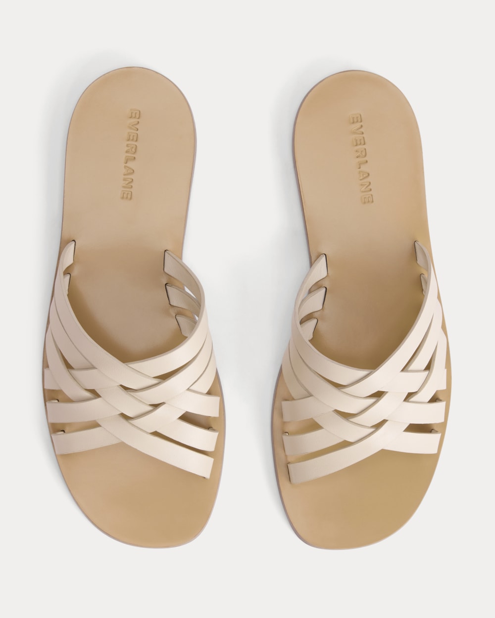 Leather Triple Crisscross Sandal | Canvas