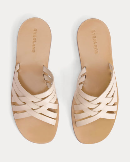 Leather Triple Crisscross Sandal | Canvas