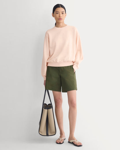 Lightweight Terry Blouson Crew | Pale Peach