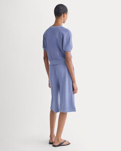 Lightweight Terry Blouson Short-Sleeve Crew | Velvet Morning