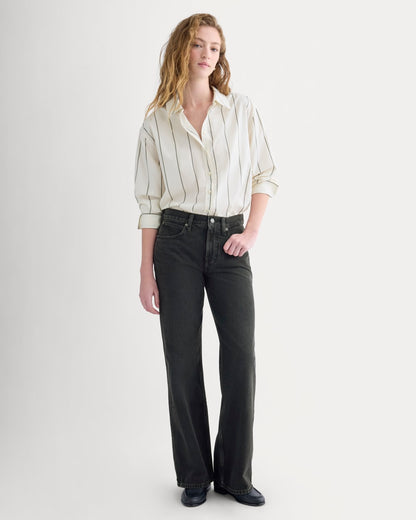 Relaxed Mid-Rise Bootcut Jean | Black