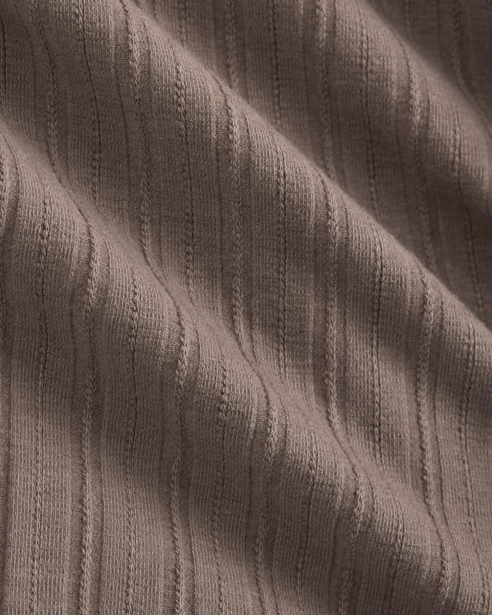 Cardigan in Pointelle | Heathered Chocolate Chip