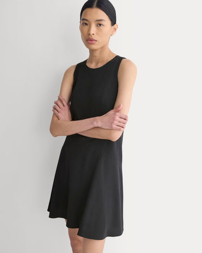 Drop Waist Mini Dress | Black