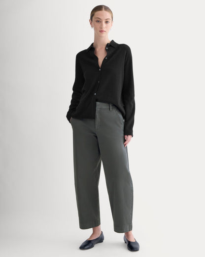 Cotton Twill Chino | Slate Grey