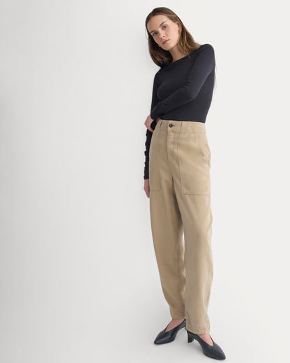 Patch Pocket Ballon Pant in Buttersoft | Chinchilla