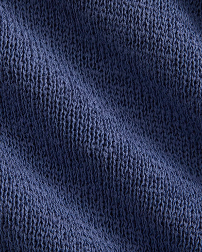 Racerback V-Neck Sweater | Blue Dusk