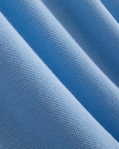 Pique Polo Short-Sleeve Dress | Open Air Blue
