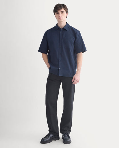Lightweight Short-Sleeve Oxford | Navy