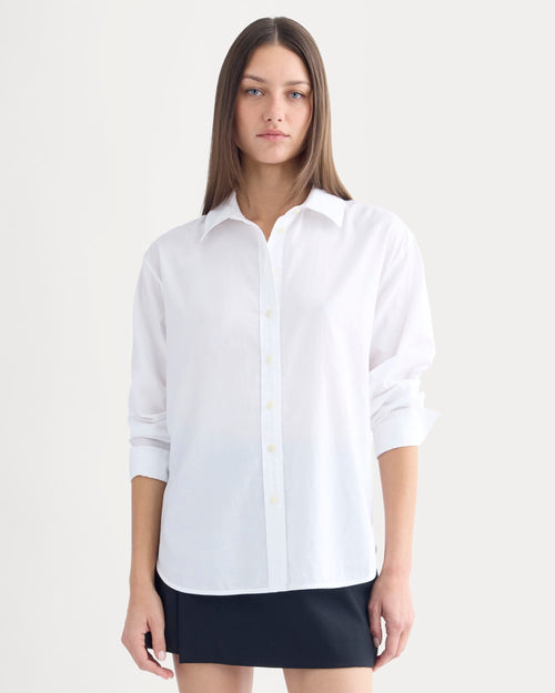 Everyday Shirt in Silky Cotton | White