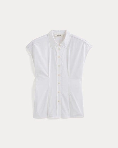 Muscle Shirt in Lightweight Cotton | White