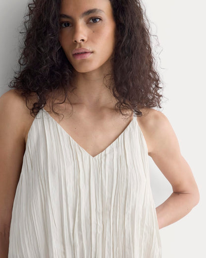 Crinkle Trapeze Tank | Birch
