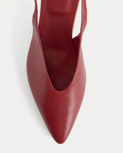 Pointed-Toe Slingback Heel | Rouge