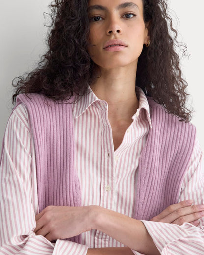 Everyday Oxford Shirt | Bone/Heather Rose