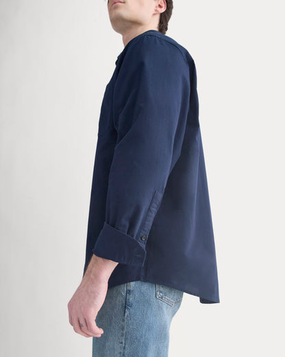 Lightweight Oversized Oxford | Navy