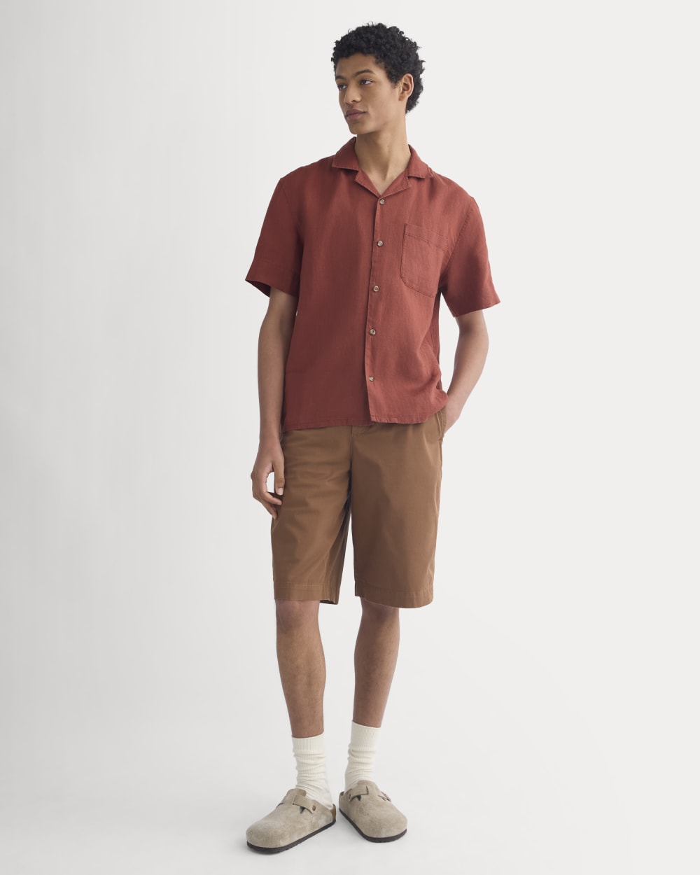 Linen Resort Shirt | Black