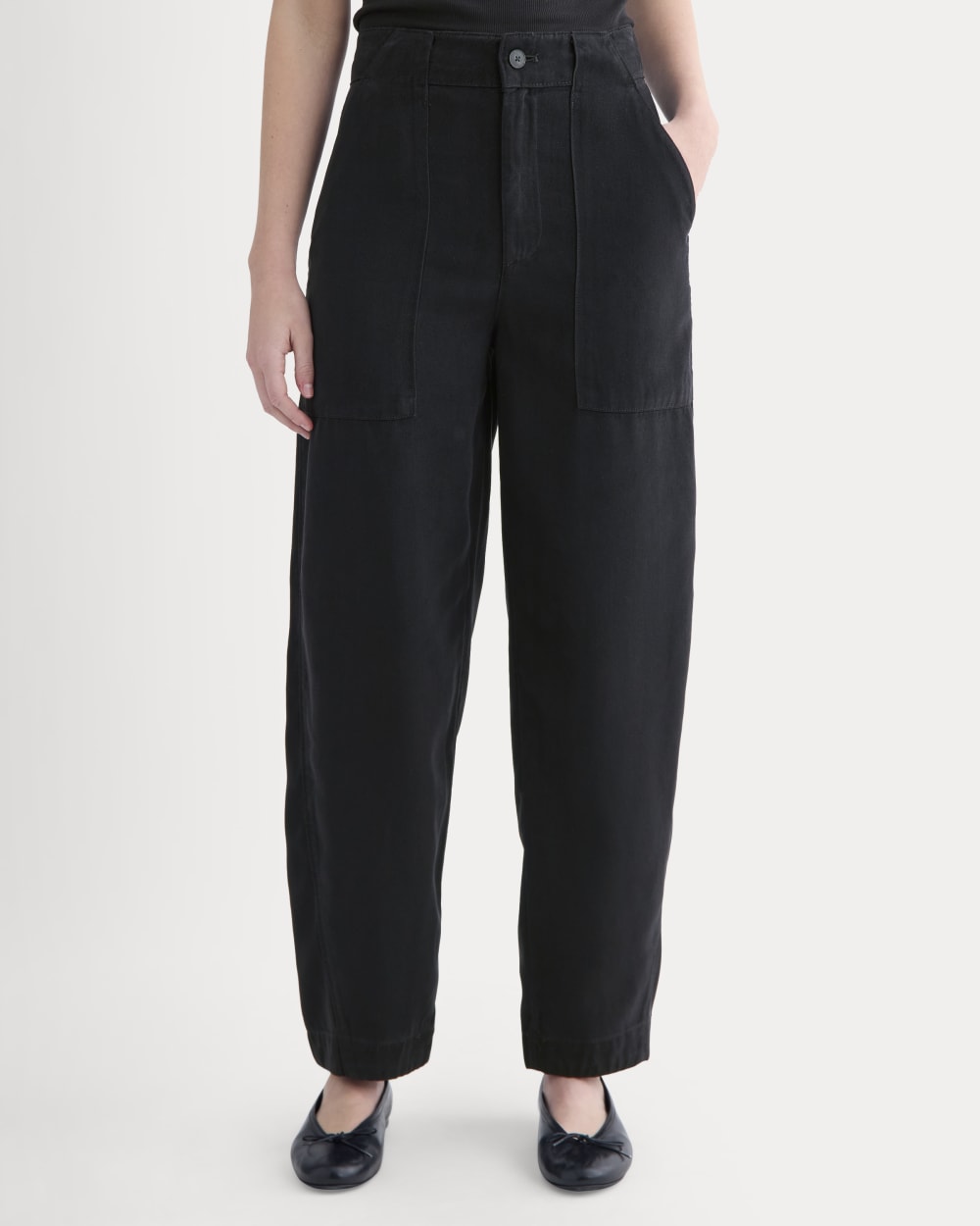 Patch Pocket Ballon Pant in Buttersoft | Black