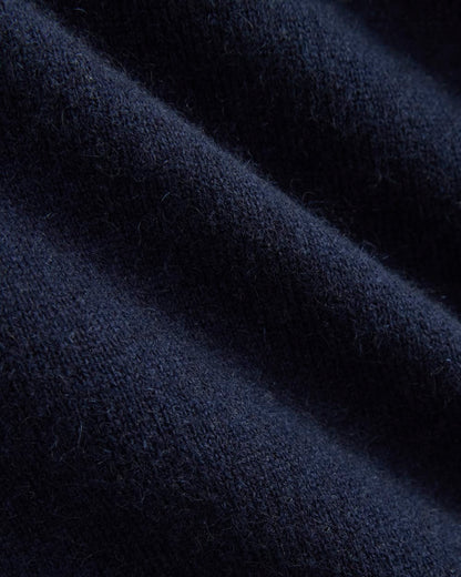Cashmere Slim Crew Sweater | Navy