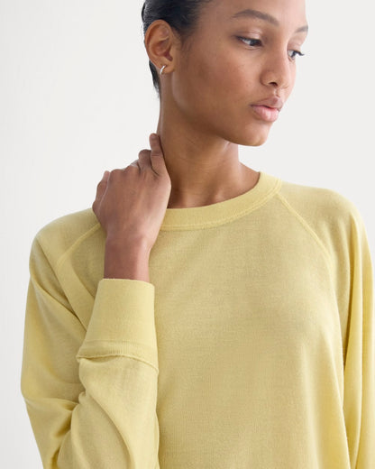 Raglan Sweater in Ultrasoft Merino | Double Cream