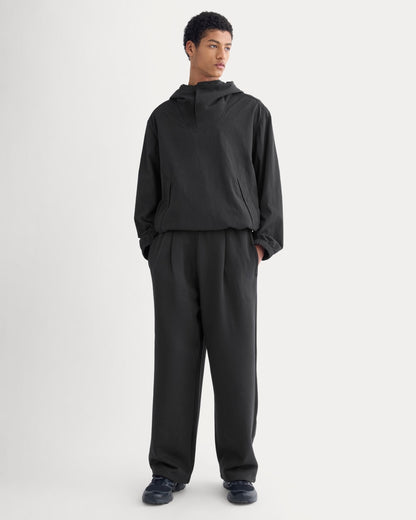 Luxe Fleece Pleated Sweatpant | Black