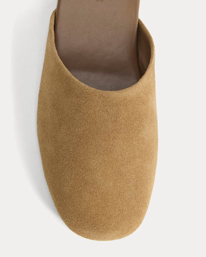 Glove Mule Slipper | Sand Suede