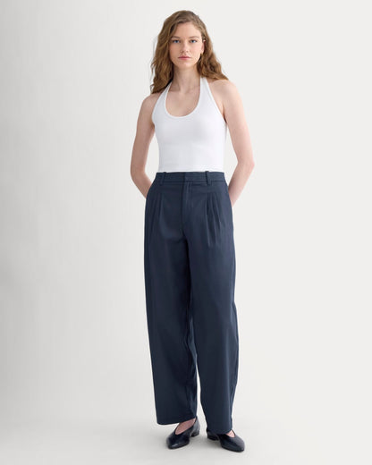 Tailored Drape Balloon Pant | Navy