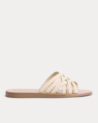Leather Triple Crisscross Sandal | Canvas
