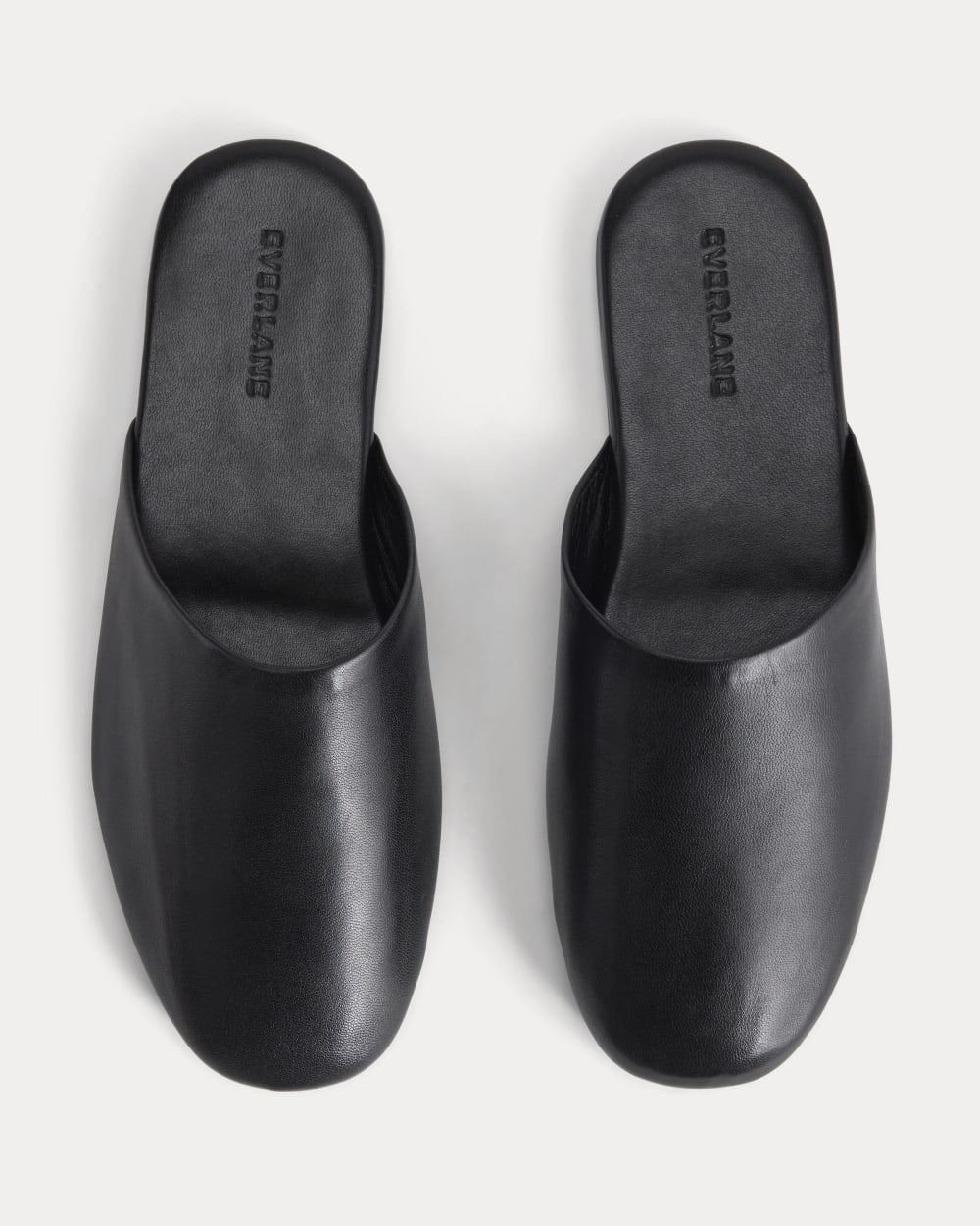 Glove Mule Slipper | Black Leather