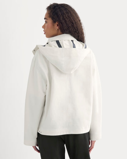 Re:Cycled Nylon Barrel Jacket | Bone