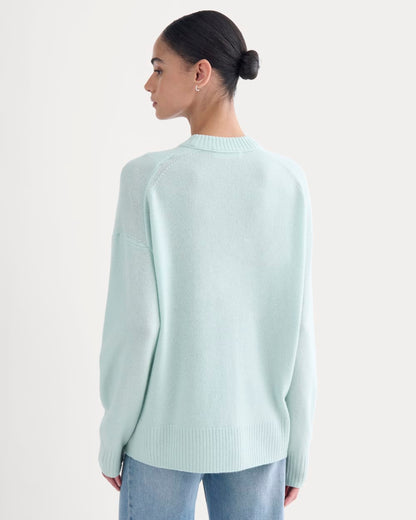 Cashmere Boyfriend Sweater | Chalk Blue