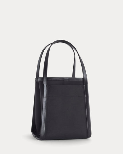 Canvas Mini Lug Tote | Black