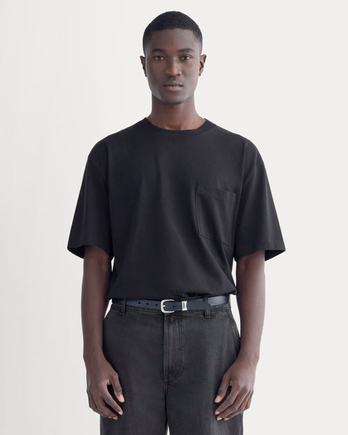Oversized Midweight Tee | Black