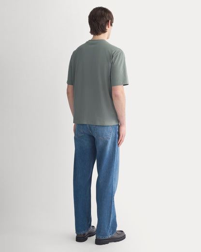 Archive Relaxed-Fit Cotton Crew | Agave Green