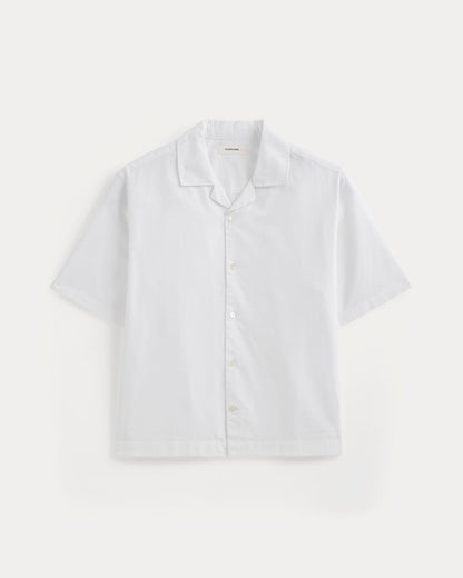 Cropped Resort Shirt | White