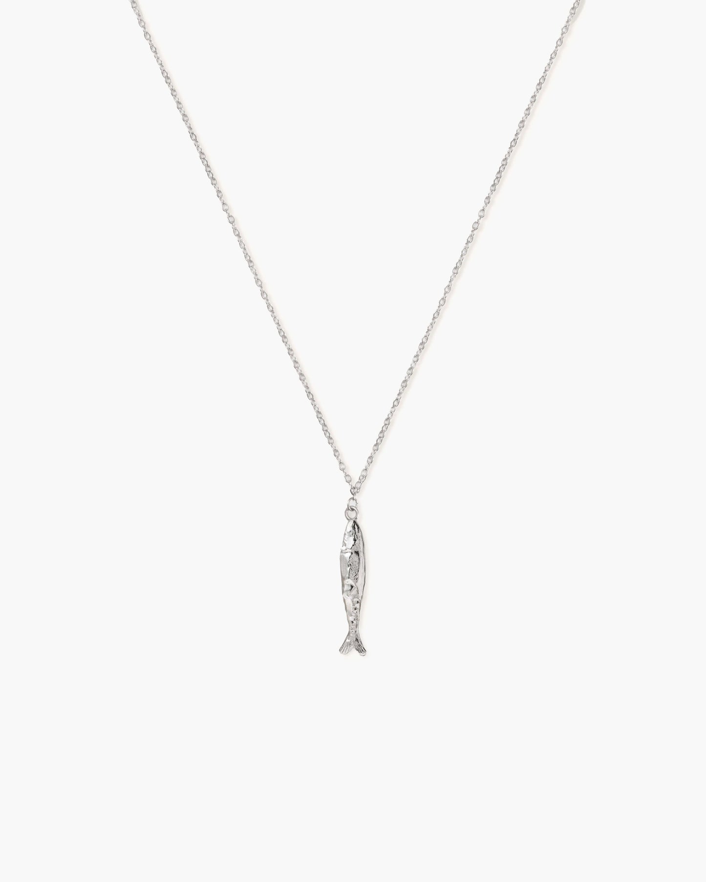 Silver Anchovy Necklace